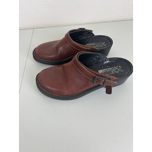 Josef Siebel Leather Mules Clogs Slides Size 6.5 (37) - Picture 4 of 6